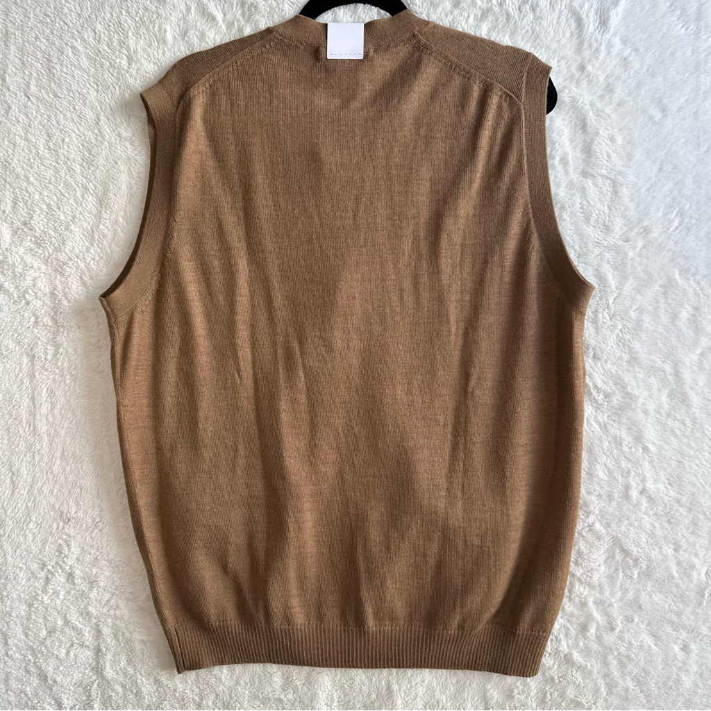 Kuna Arnold Chaleco 100% Baby Alpaca Vest Men’s Xl Camel Preppy Academia New — image 6 of 8